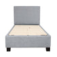 Plain Headboard Bed Frame - King Single - Grey