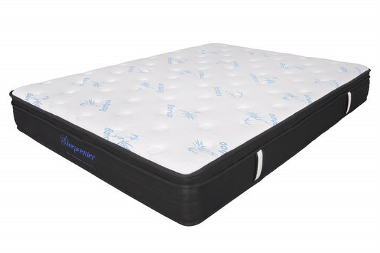 Sleepcenter Single 5 Zone Pocket Spring euro top Mattress & Fabric Bed Frame Combo