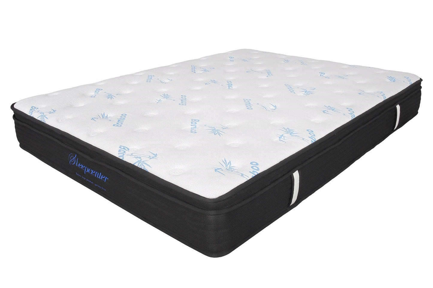 SUPER KING 5 ZONE pocket spring Euro top mattress and  bed frame combo