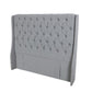 Neo with Wing Button Fullboard Headboard - Super King - Grey