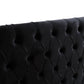 Neo with Wing Button Fullboard Headboard - King - Velvet Black