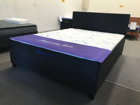 Sleepcenter Double 5 Zone Pocket Spring Mattress & Bed frame with headboard Combo